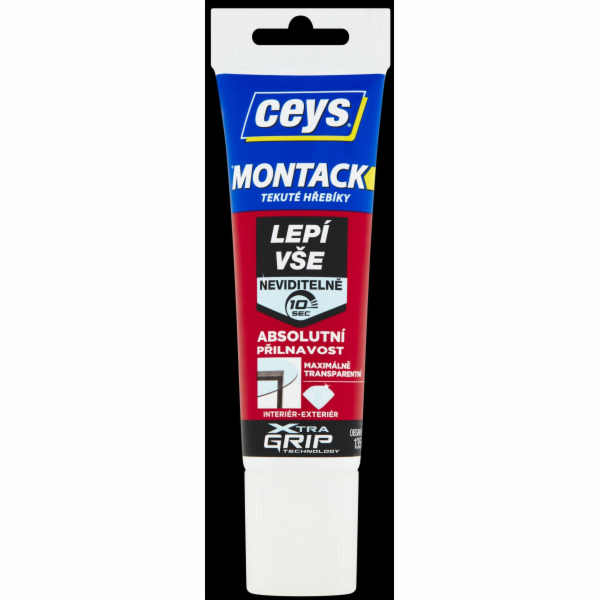 Lepidlo montážní Ceys Montack express transparent 135 g