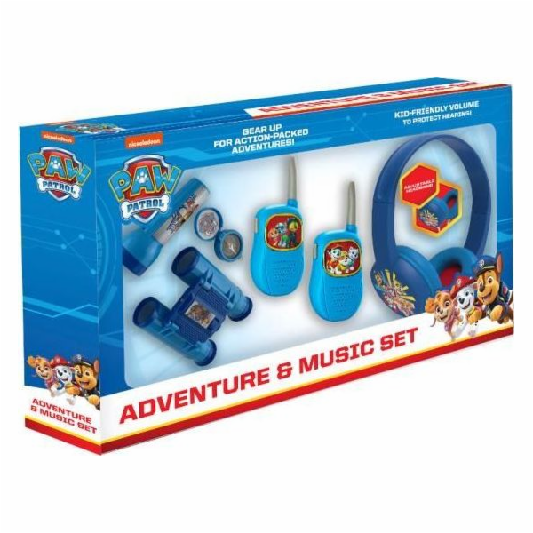 Dobrodružná sada Ekids Paw Patrol 5v1: baterka, kompas, d...