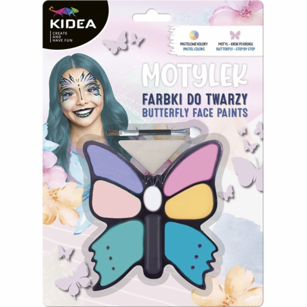 Derform Face maluje 8 barev s doplňky Butterfly