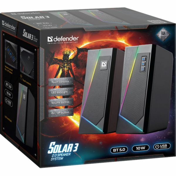Reproduktorový reproduktor Slunce 3 2.0 10 W Bluetooth US...