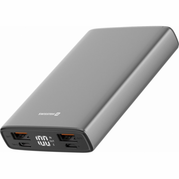 Powerbank Swissten Aluminum 10000 mAh Szary