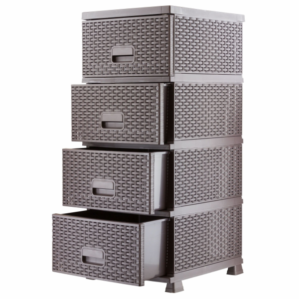 Mega Plast RAF komoda polyratan, se zásuvnými šuplíky, 44...