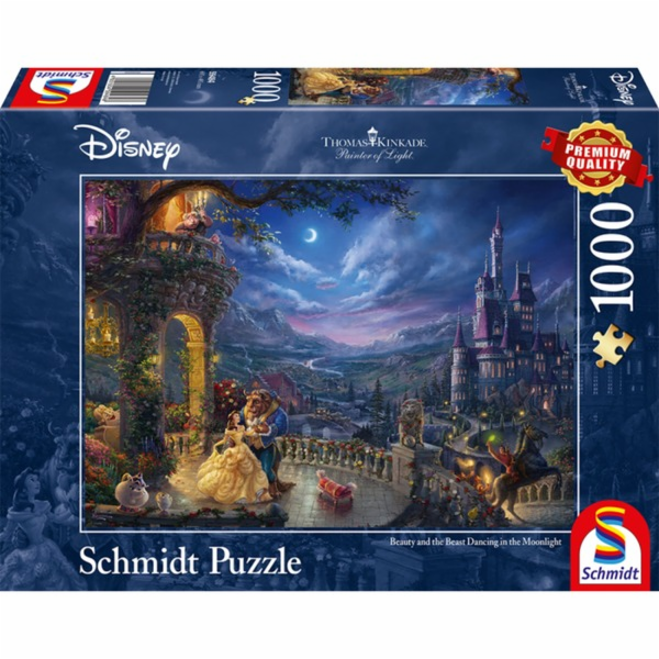 Puzzle Thomas Kinkade: Disney Die Schöne und das Biest