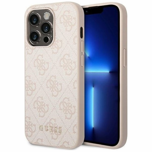 Kovové zlaté logo Guess Guess 4G – pouzdro iPhone 14 Pro ...