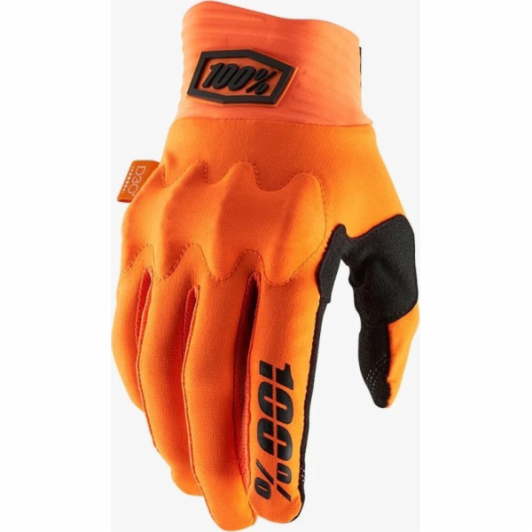 100% rukavice 100% kognito rukavice fluo organe - xl (dél...