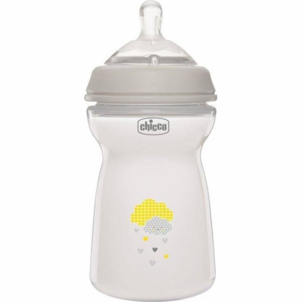 Chicco CHICCO_NaturalFeeling Plastová láhev 330ml se sili...