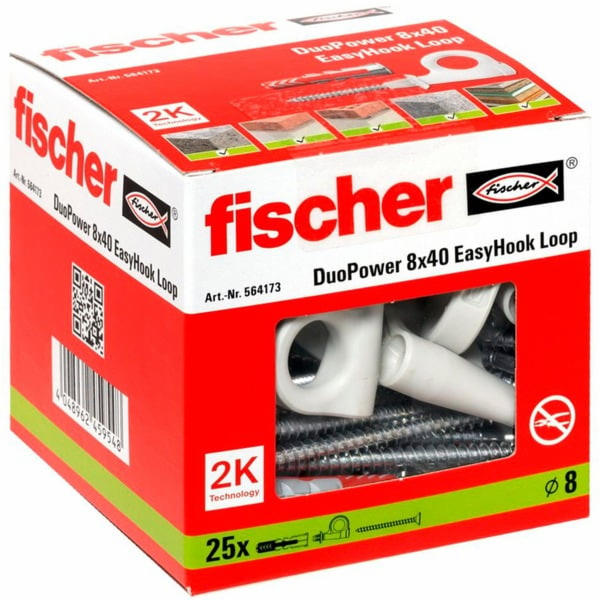 EasyHook Loop DuoPower 8x40, hmoždinky