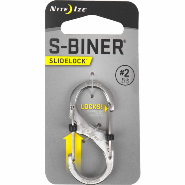 Karabina Nite Ize S-Biner SlideLock #2 z nerezové oceli -...