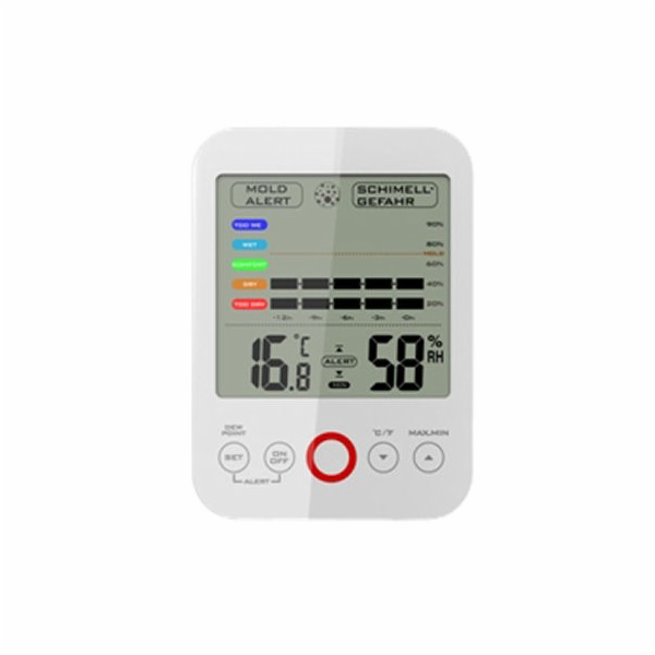 Terdens meteostanice Vnitřní termo-vlhkoměr s alarmem a h...