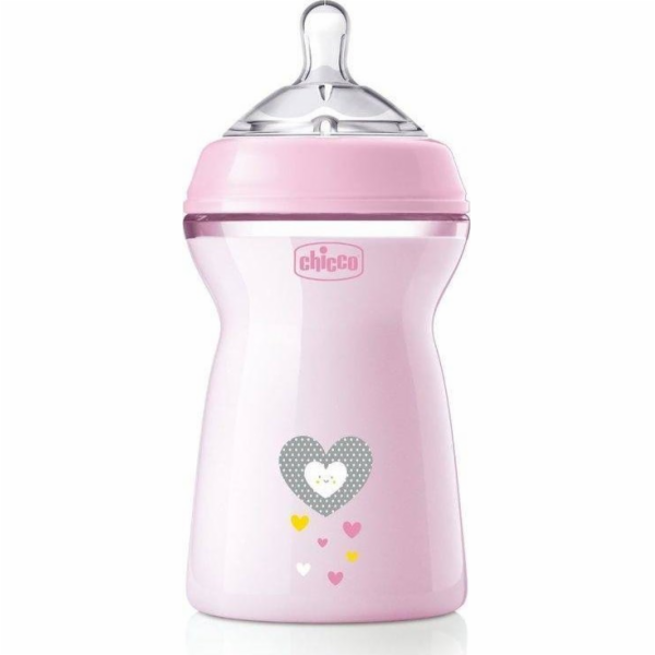 Chicco Chicco_naturalfeeling plastová láhev 330 ml s sili...
