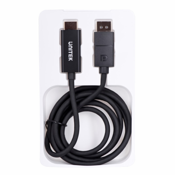 KABEL UNITEK DisplayPort 1.2, HDMI, 4K@60HZ, 1,8M, V1608A