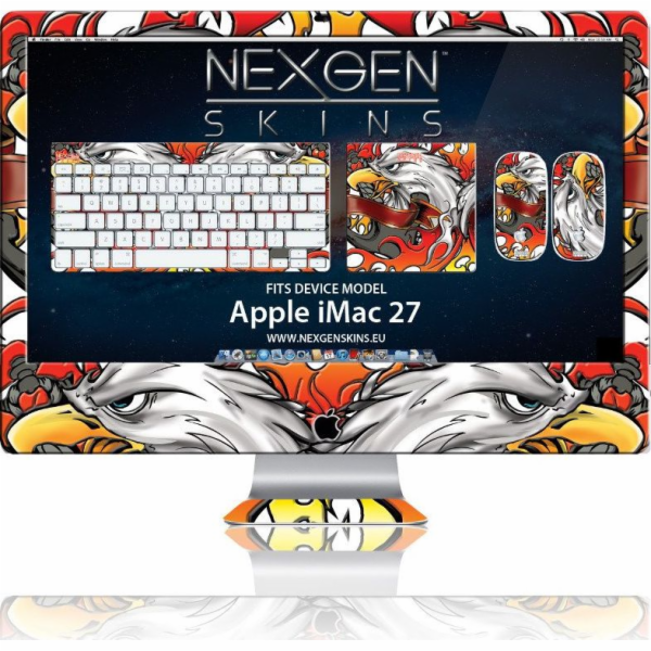 Sada skinů pouzdra Nexgen Skins 3D efekt iMac 27 (Iron Ea...