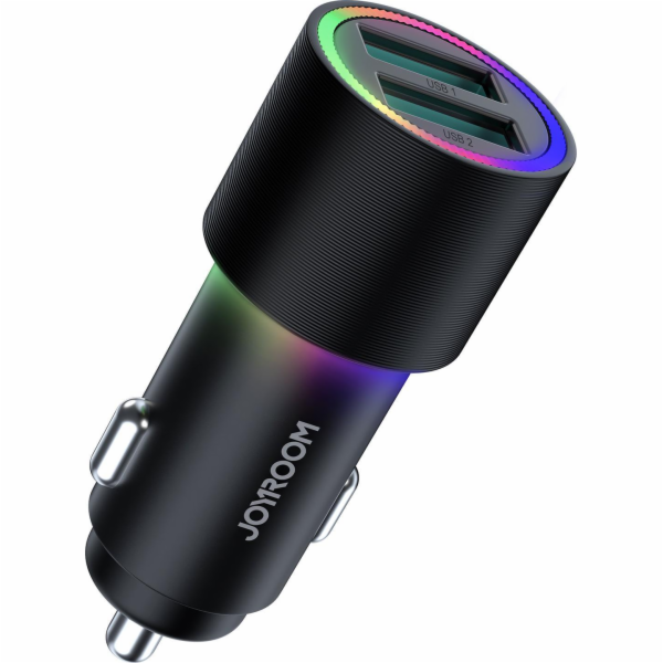 Nabíječka do auta Joyroom JR-CL10, 2x USB, 4,8 A (černá)