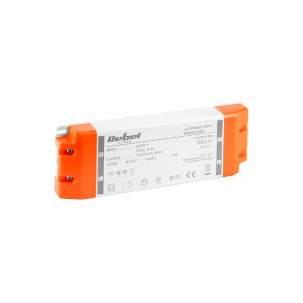 Rebel Napájecí zdroj pro LED struny 48 W / 4 A