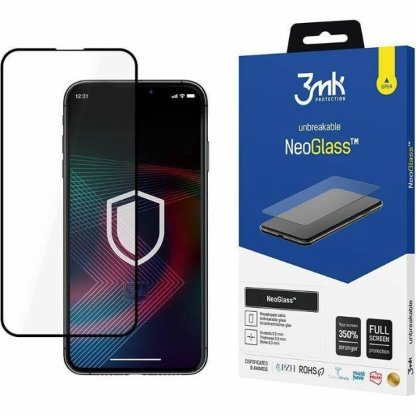 3mk hybridní sklo NeoGlass pro Apple iPhone 14 Plus, černá