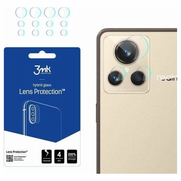 Hybridní sklo 3MK pro 3MK objektiv chrání Realme GT2 Mast...