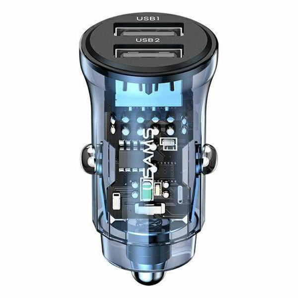 Usams nabíječka USAMS C31 nabíječka do auta 3A 2xUSB-A Fa...