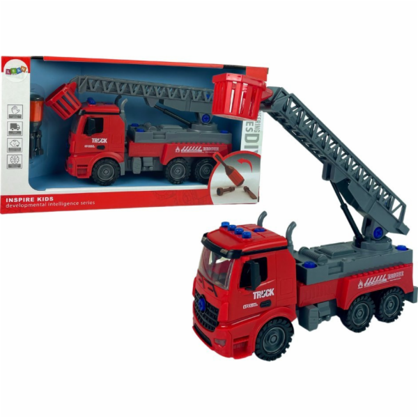 Import leantoys Fire Department Demontážní Červený DIY šr...