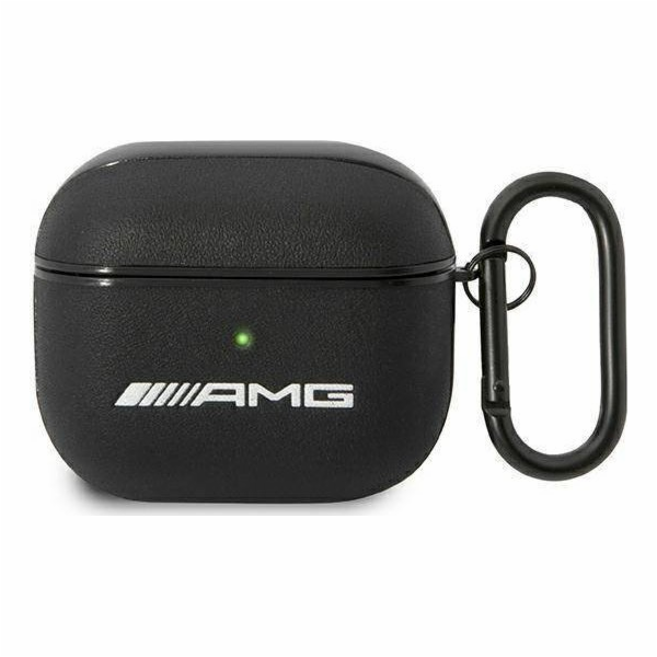 Kožené velké logo Mercedes AMG – pouzdro AirPods 3 (černé)