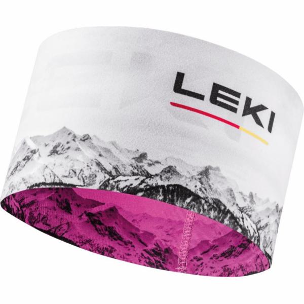 Čelenka Leki LE XC neonrůžovo-bílá