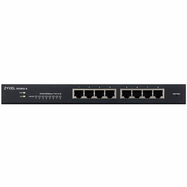 Zyxel GS1900-8 Řízený L2 Gigabit Ethernet (10/100/1000) Č...