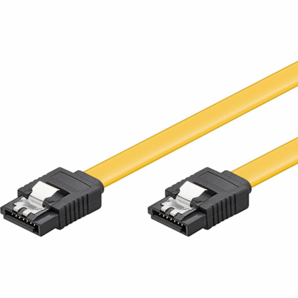 SATA kabel pevného disku, 0,5 m, žlutý, Logo blister, 6 Gb/s