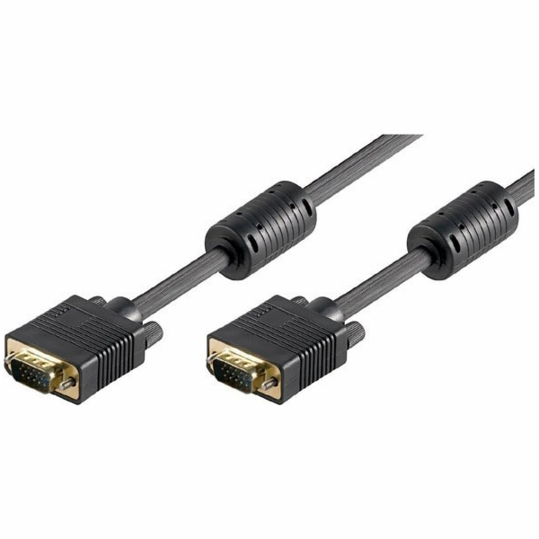 D-Sub (VGA) - D-Sub (VGA) kabel 2m černý
