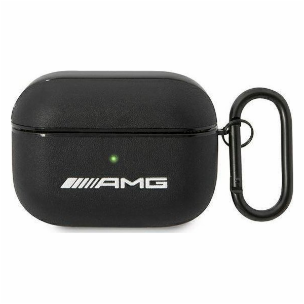 Kožené velké logo Mercedes AMG – pouzdro AirPods Pro (černé)
