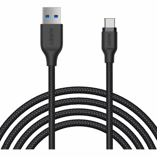 Aukey USB-A - USB-C USB kabel 2 m černý (CB-AC2 BLACK)