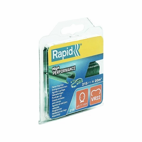 Rapid VR22 zelené plotové sponky 215 ks.