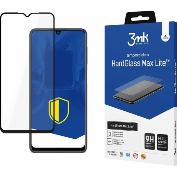 3MK Samsung Galaxy M22 Black - 3mk HardGlass Max Lite