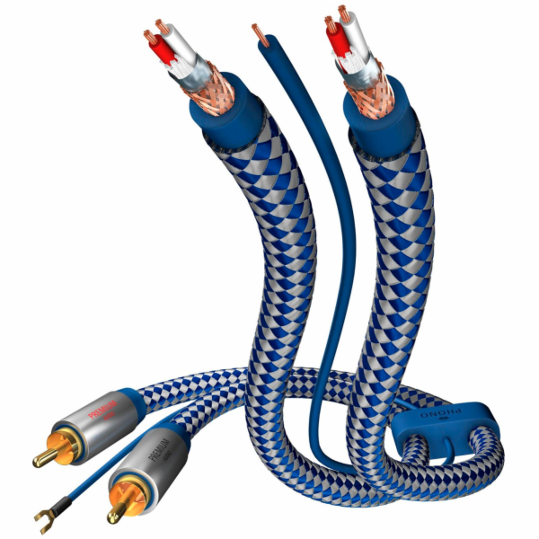 in-akustik Premium Audio Cable Phono RCA - RCA 0,75m   00...
