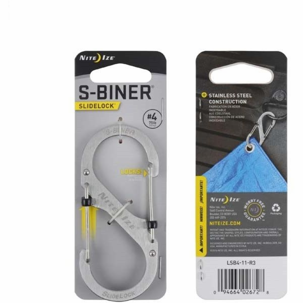 Nite Ize S-Biner SlideLock Carabiner #4 z nerezové oceli ...