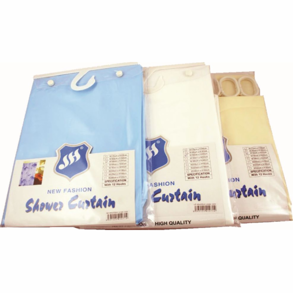 Závěs koupelna 180x180 cm vzorovaný plast