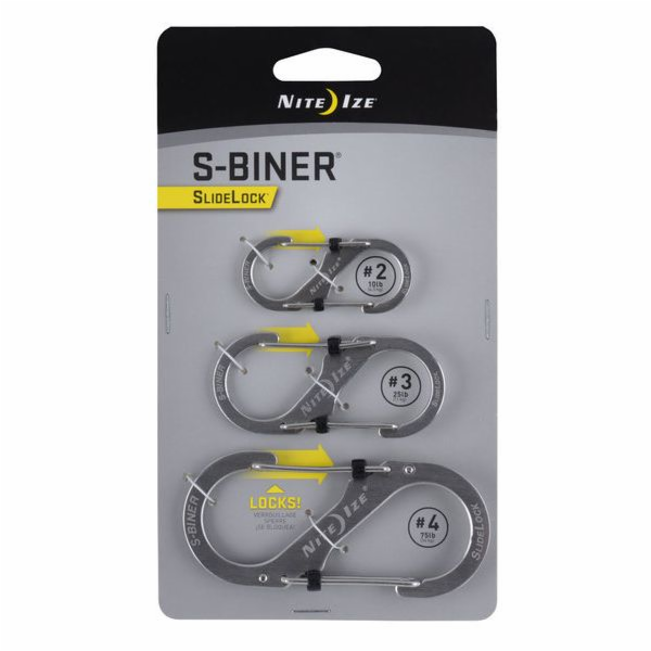 Nite Ize Nite S-Biner SlideLock karabina, nerezová ocel, ...