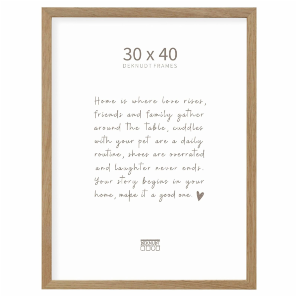 Deknudt S47CJ1             30x40 Frame solid oak