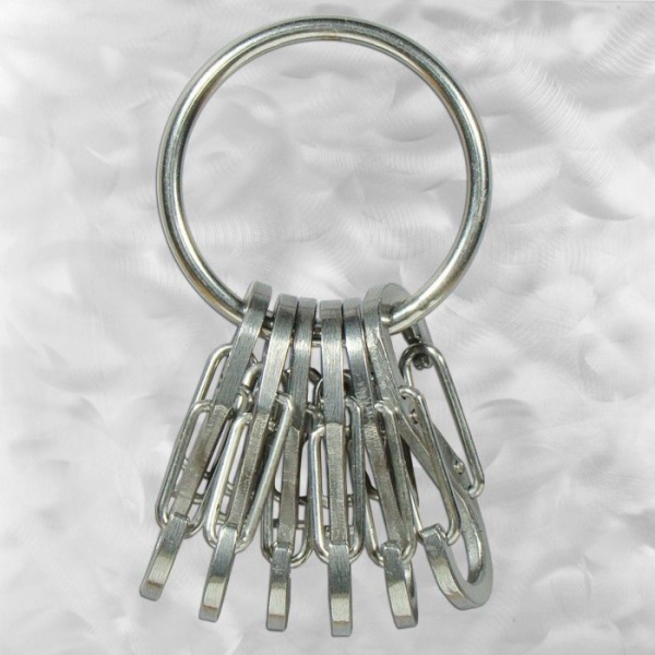 Nite Ize KeyRing+ 6x mikrokarabina z nerezové oceli (KRGS...