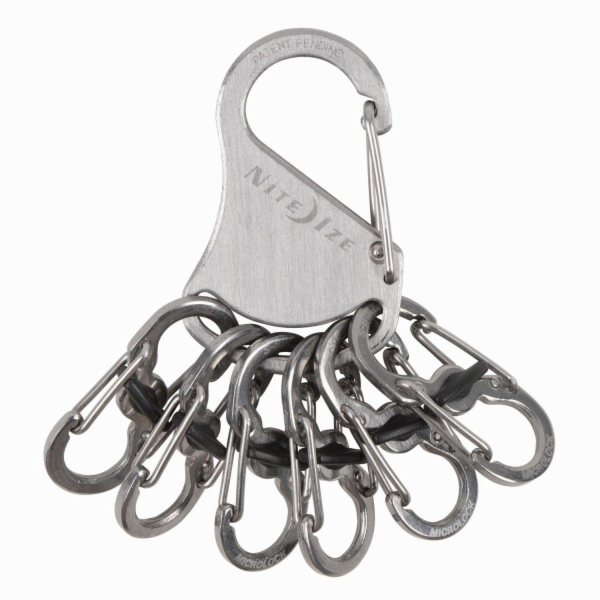 Nite Ize KeyRack + 6x mikrokarabina z nerezové oceli (KLK...