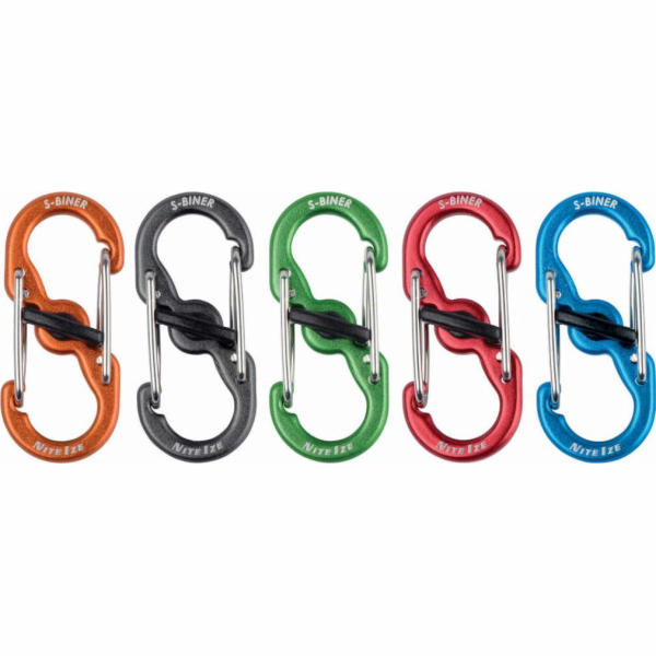 Sada karabinek Nite Ize S-Biner MicroLock Alum