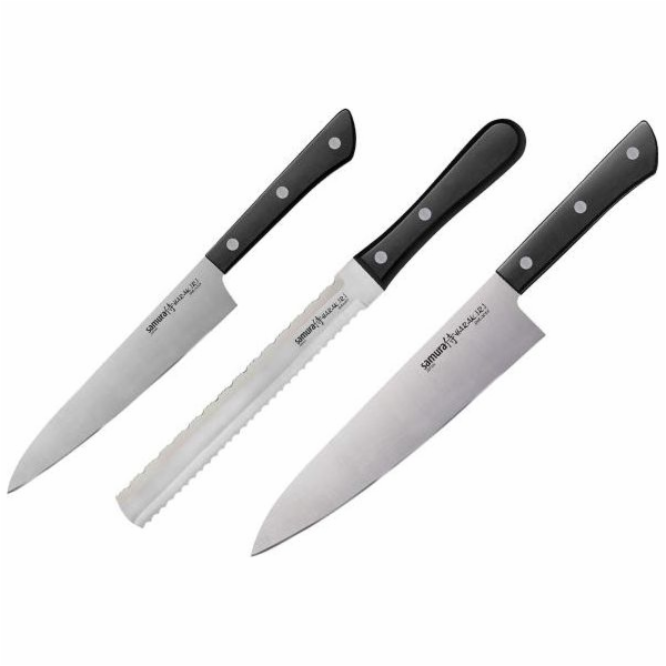 TOGO Sada 3 kuchyňských nožů Samura Harakiri 0230B