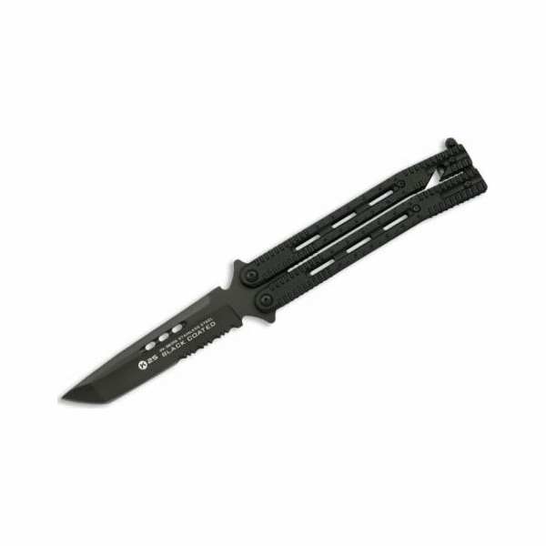 K25 Butterfly nůž K25 36215 Balisong Serr Black univerzální