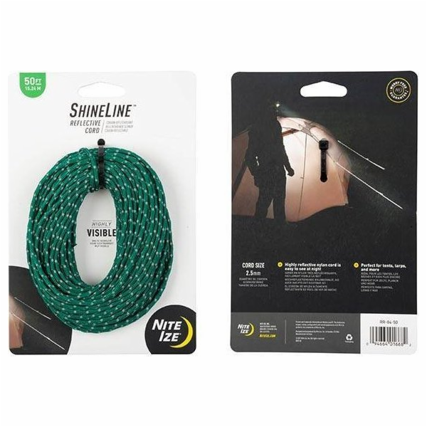 NiteIze Reflexní lano Nite Ize ShineLine zelené 15m