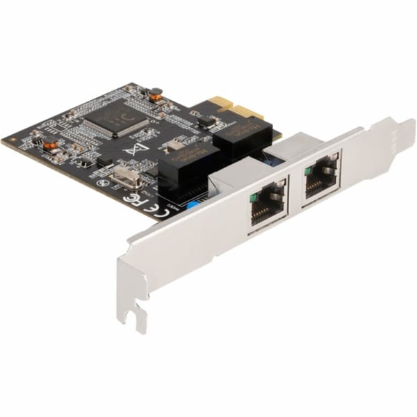 DeLOCK PCIE x1 až 2x RJ45 Gbit, LAN adaptér
