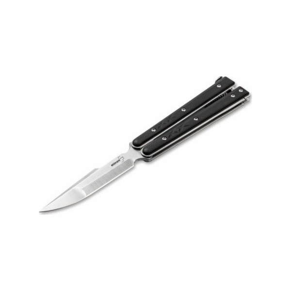 Booker Booker plus Balisong Tactive Knife, Small Black Un...