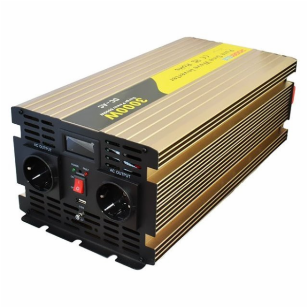 ROGERELE Sinusový měnič napětí REP3000-24, 3000W, 24V, US...