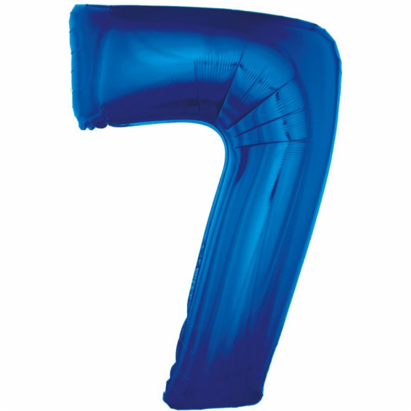 GoDan fóliový balónek 7 modrý 85cm