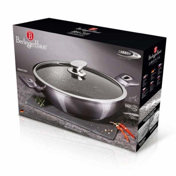 BERLINGERHAUS Pánev hluboká s poklicí 30 cm Carbon PRO Li...