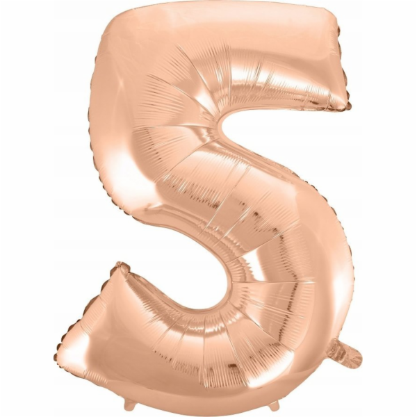 Godan Plastic Balloon 5 růžový gold 92 cm