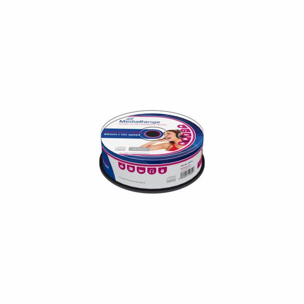 MediaRange Audio CD-R 700MB 12x, SPINDL (25pack)