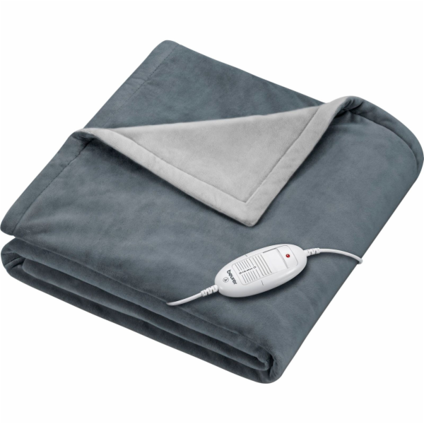 Beurer vyhřívaná deka HD 75 Cosy Dark Grey, elektrická deka